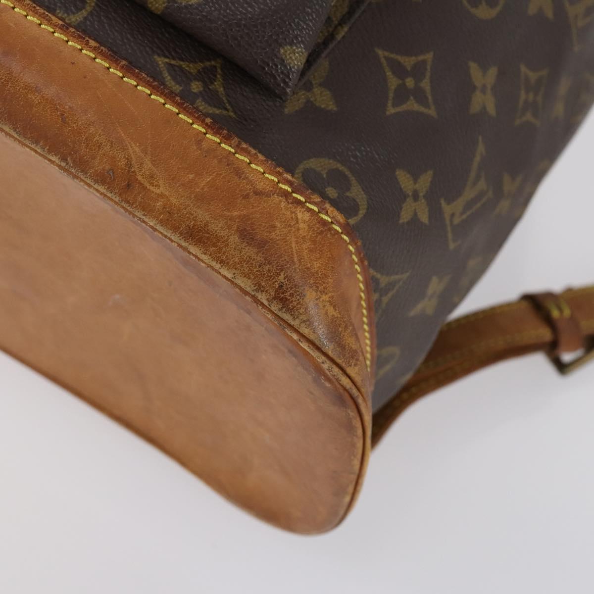 LOUIS VUITTON Monogram Montsouris GM Backpack M51135 LV Auth 153023