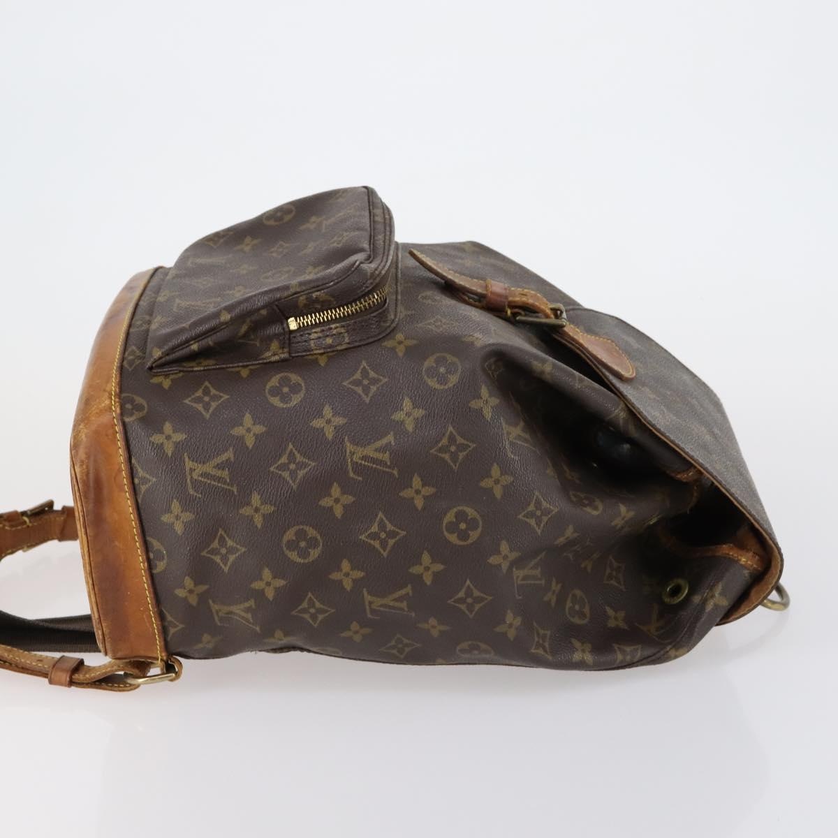 LOUIS VUITTON Monogram Montsouris GM Backpack M51135 LV Auth 153023