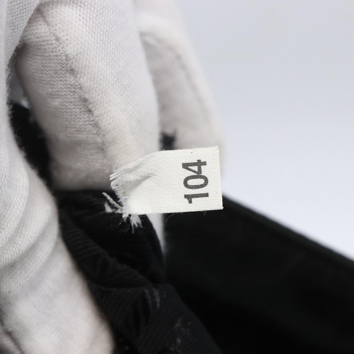 PRADA Tote Bag Nylon Black Silver Auth 153032