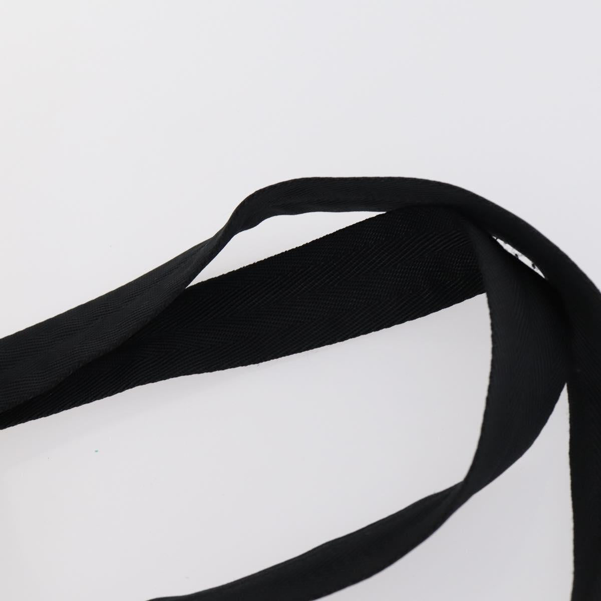 PRADA Backpack Nylon Black Silver Auth 153034