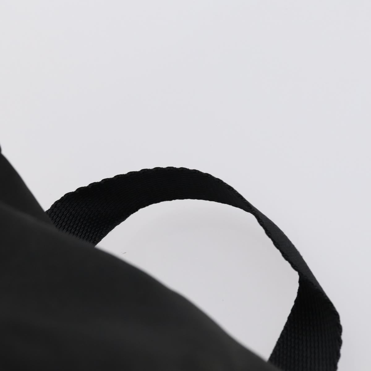 PRADA Backpack Nylon Black Silver Auth 153034