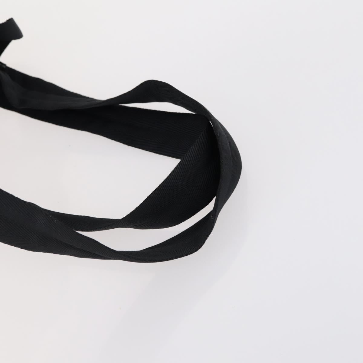 PRADA Backpack Nylon Black Silver Auth 153034