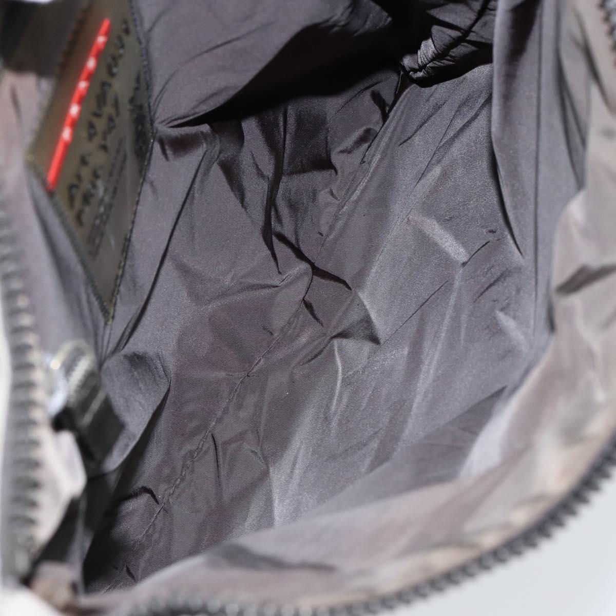 PRADA Sports Shoulder Bag Nylon Gray Auth 153063