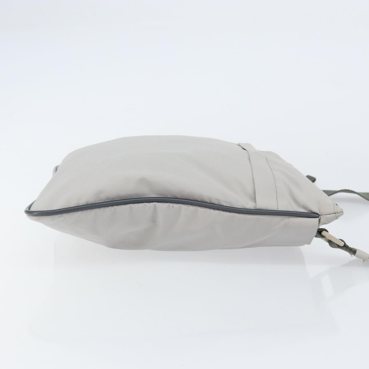PRADA Sports Shoulder Bag Nylon Gray Auth 153063
