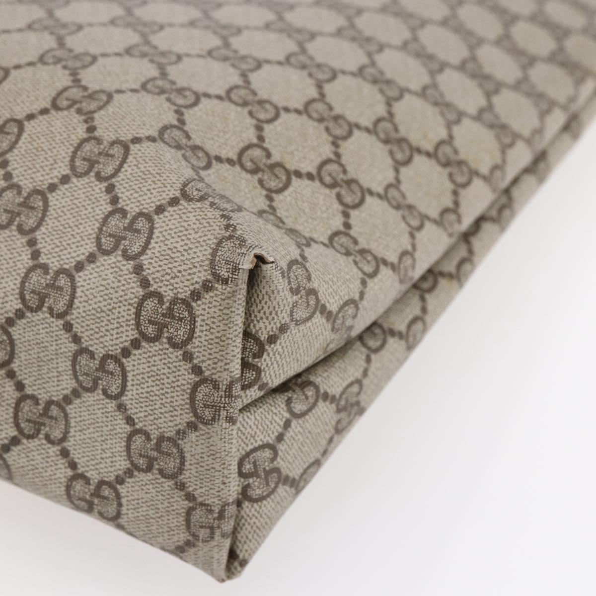 GUCCI GG Supreme Web Sherry Line Tote Bag PVC Beige Red 39 02 003 Auth 153072