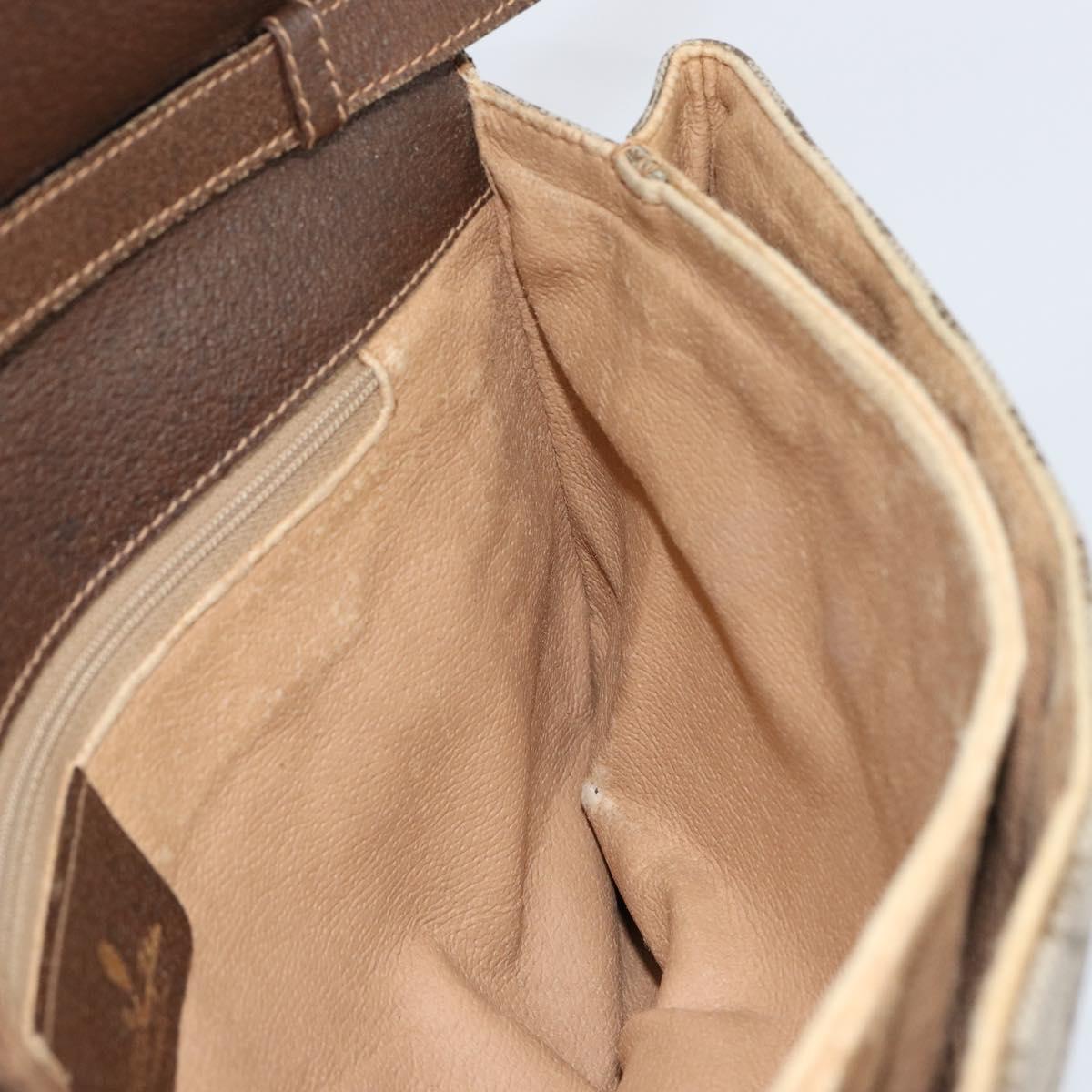 GUCCI GG Supreme Shoulder Bag PVC Beige Gold 56 02 504 Auth 153077