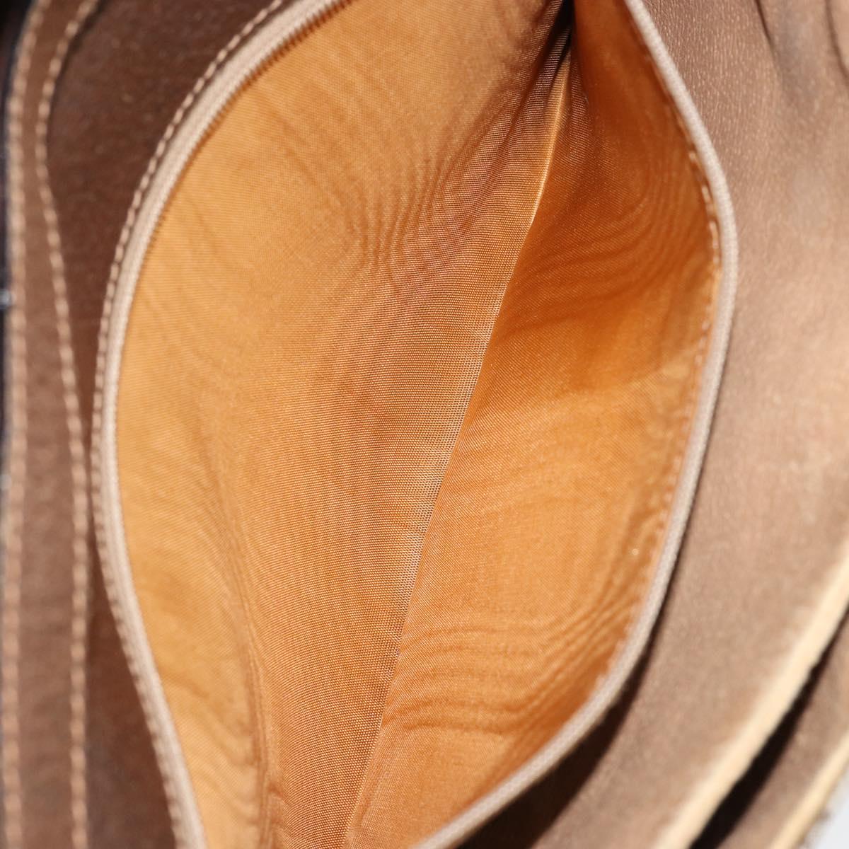 GUCCI GG Supreme Shoulder Bag PVC Beige Gold 56 02 504 Auth 153077