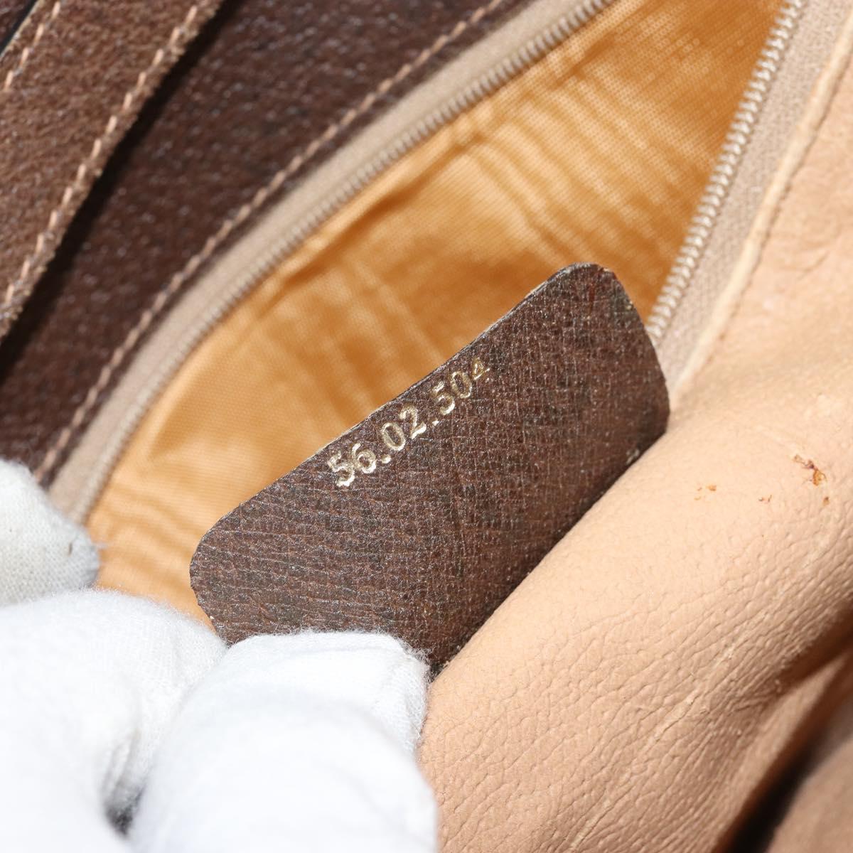 GUCCI GG Supreme Shoulder Bag PVC Beige Gold 56 02 504 Auth 153077