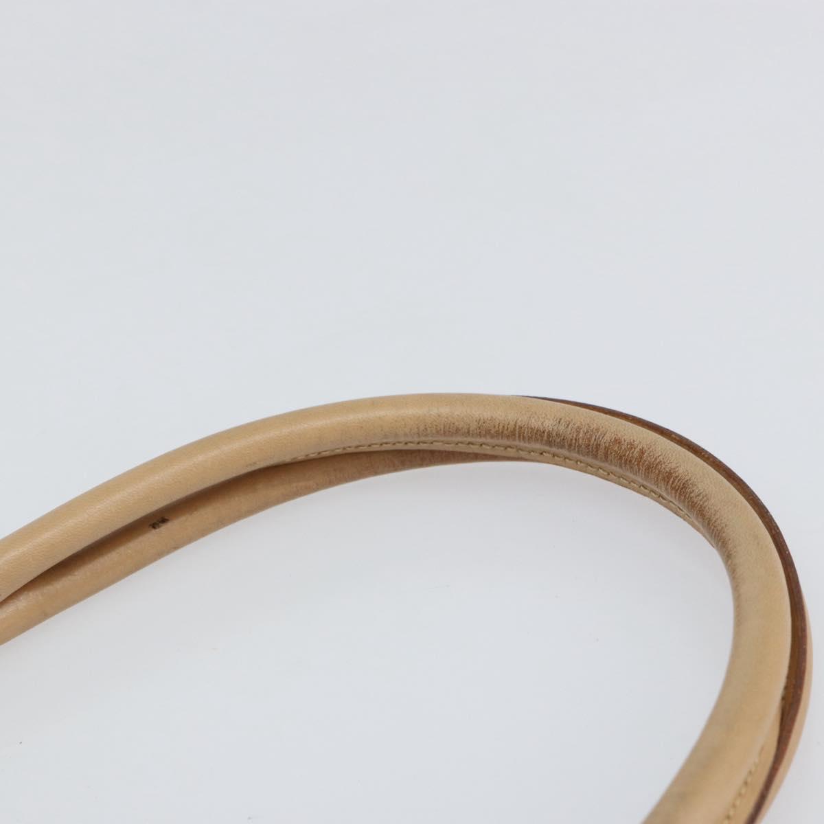 GUCCI GG Canvas Jackie Shoulder Bag Beige Silver 002 1067 2123 Auth 153080