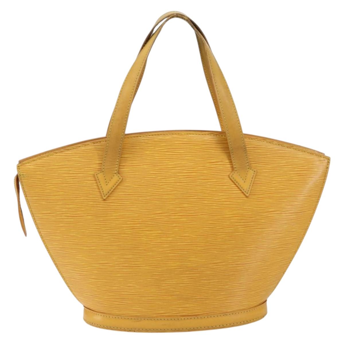 LOUIS VUITTON Epi Saint Jacques Hand Bag Yellow M52279 LV Auth 153084