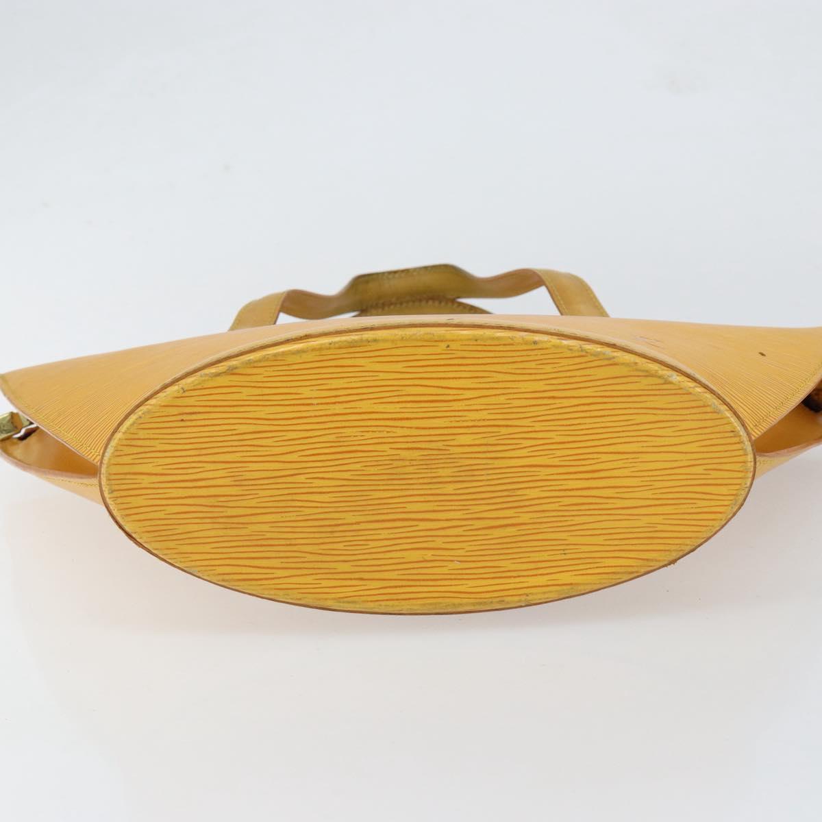 LOUIS VUITTON Epi Saint Jacques Hand Bag Yellow M52279 LV Auth 153084