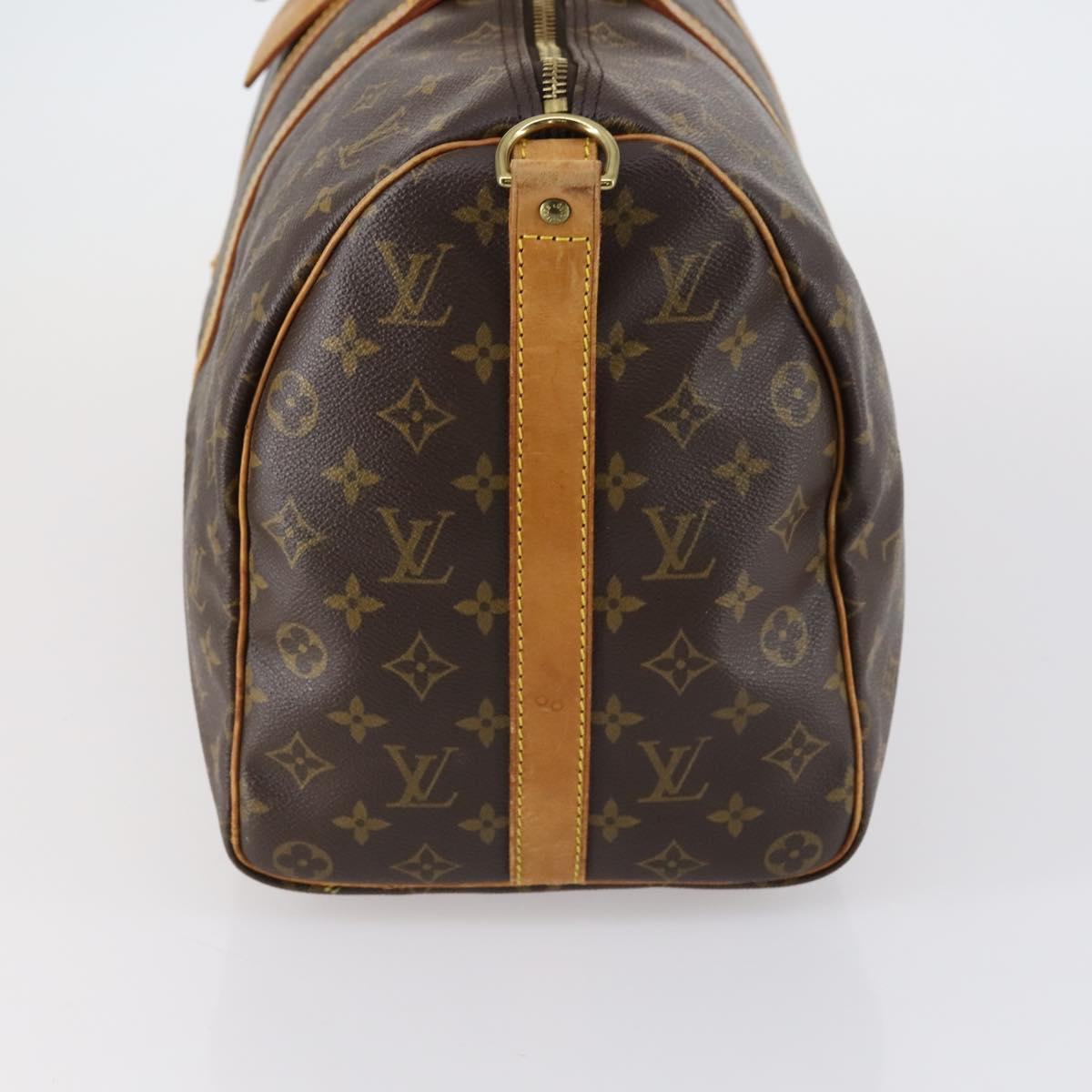 LOUIS VUITTON Monogram Keepall Bandouliere 45 Boston Bag M41418 LV Auth 153085