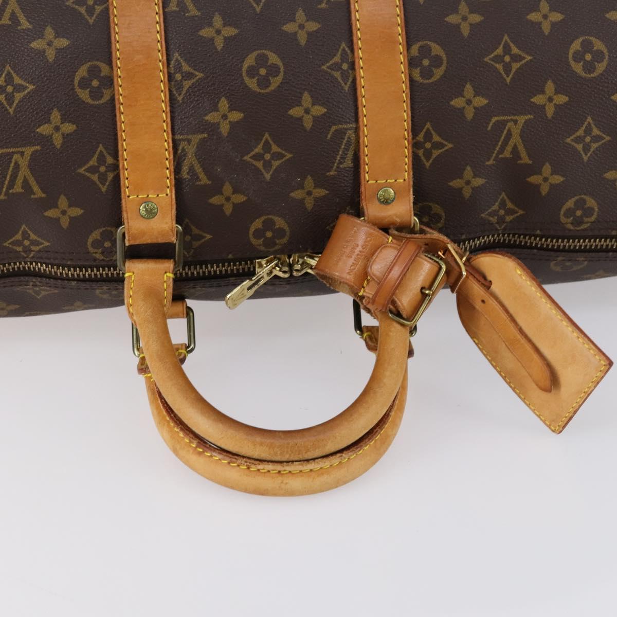 LOUIS VUITTON Monogram Keepall Bandouliere 45 Boston Bag M41418 LV Auth 153085