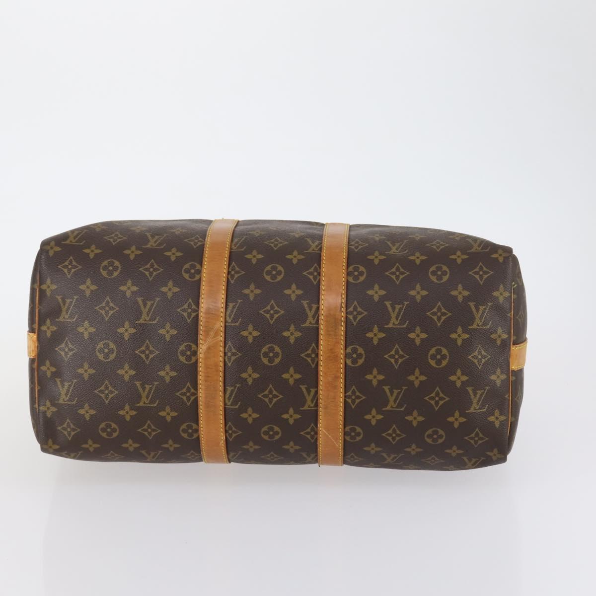 LOUIS VUITTON Monogram Keepall Bandouliere 45 Boston Bag M41418 LV Auth 153085