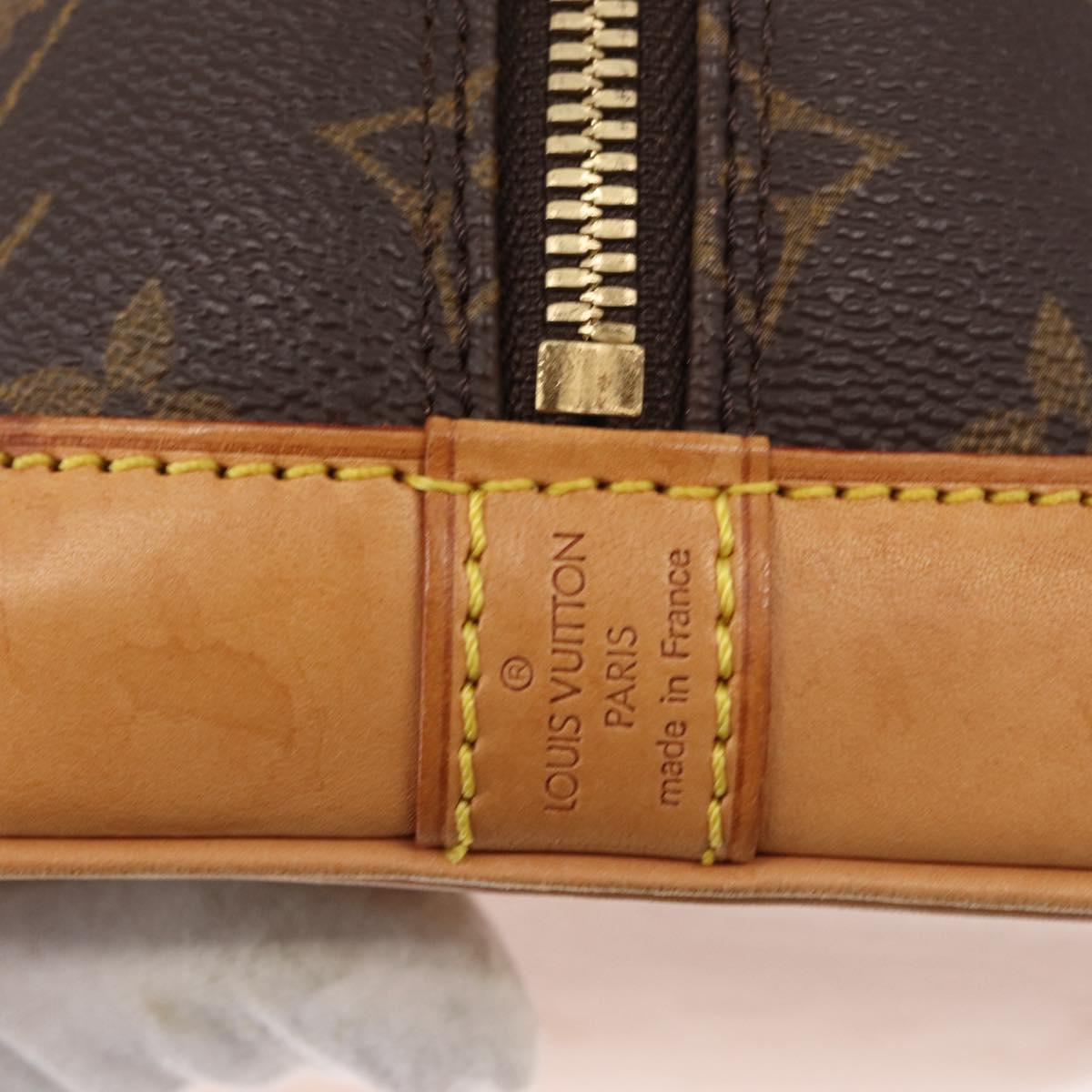 LOUIS VUITTON Monogram Alma Hand Bag M51130 LV Auth 153086