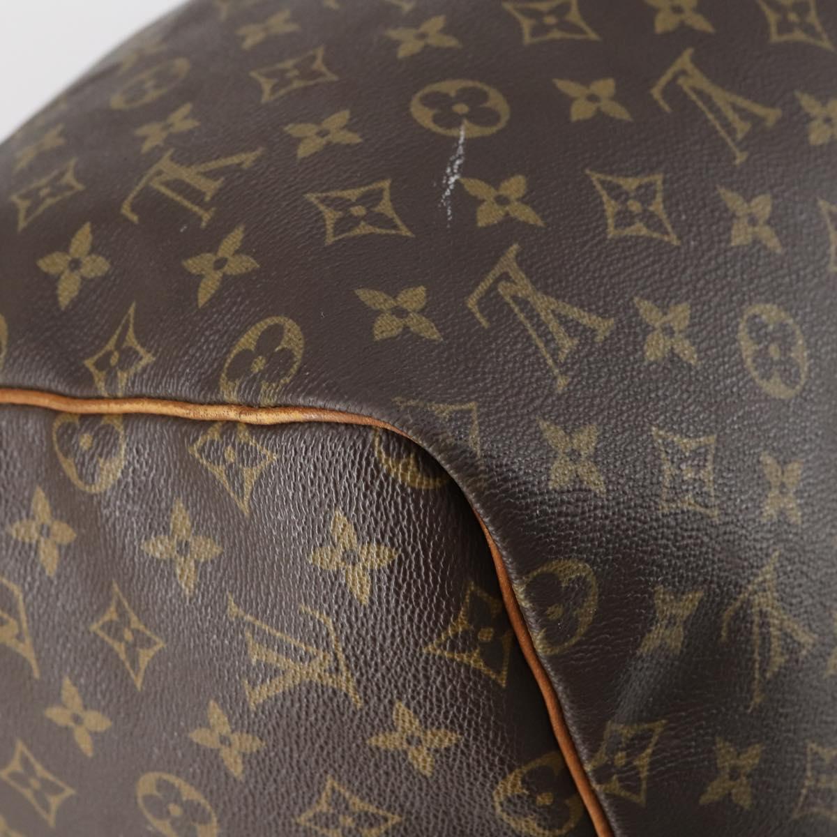 LOUIS VUITTON Monogram Keepall 55 Boston Bag M41424 LV Auth 153089