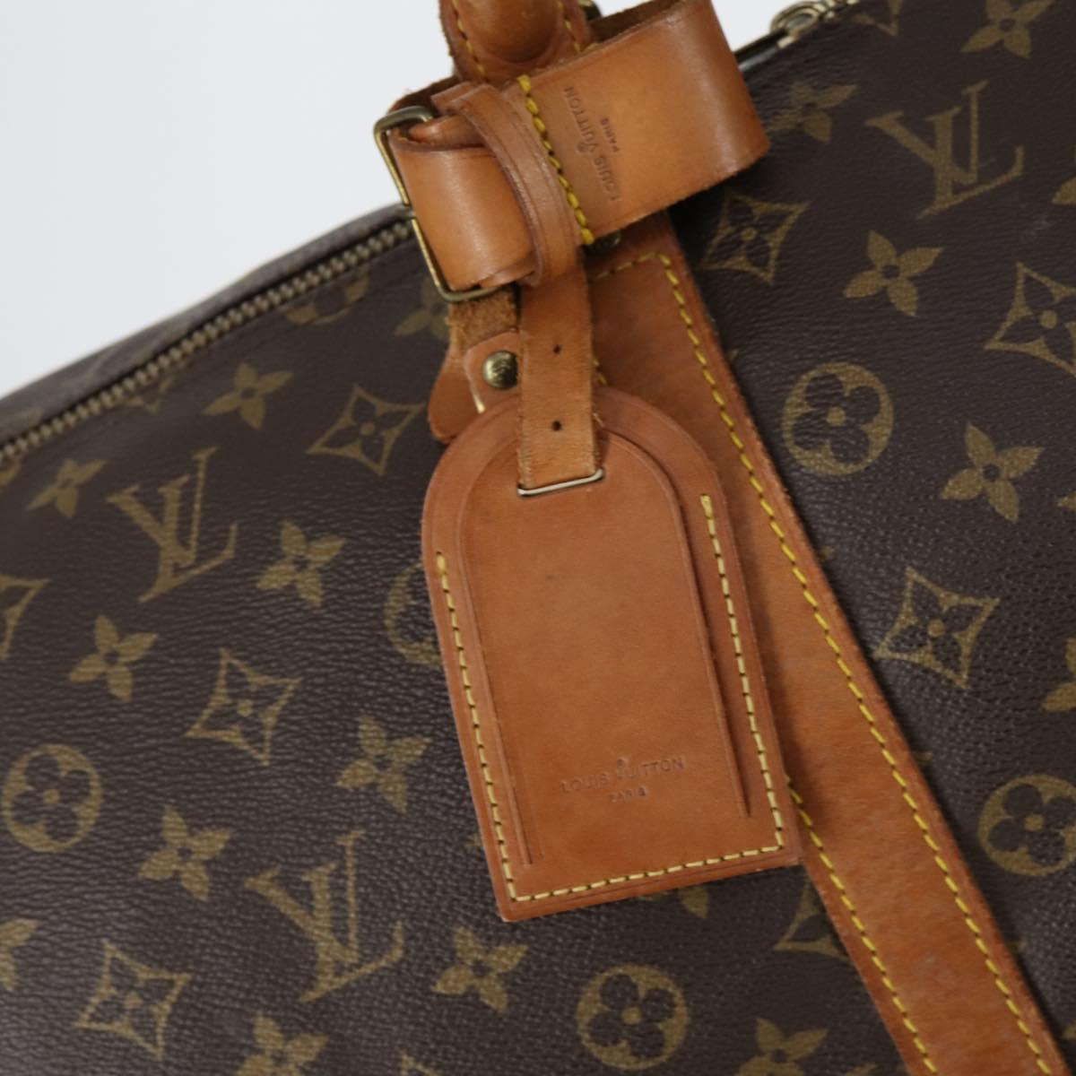 LOUIS VUITTON Monogram Keepall 55 Boston Bag M41424 LV Auth 153089