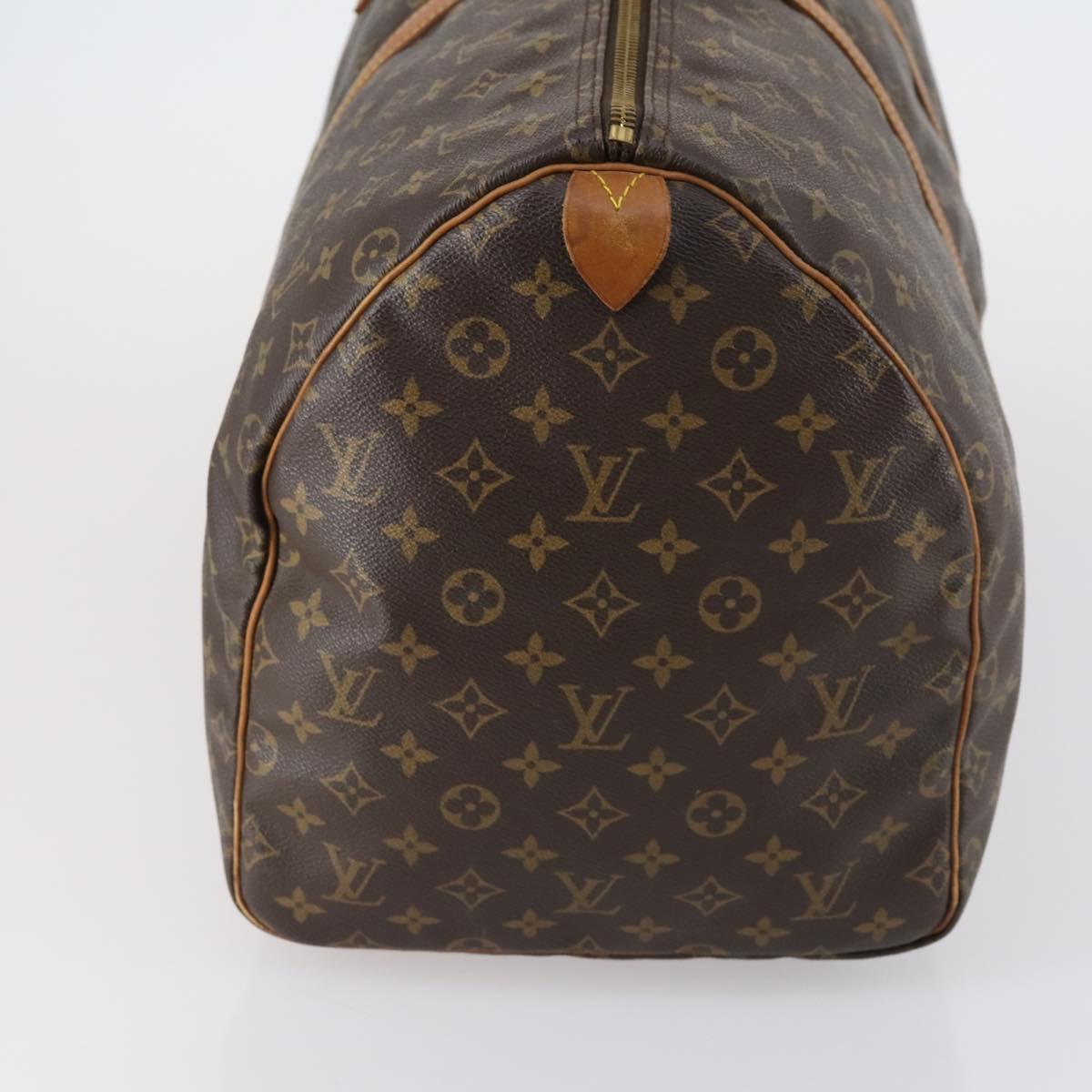 LOUIS VUITTON Monogram Keepall 55 Boston Bag M41424 LV Auth 153089