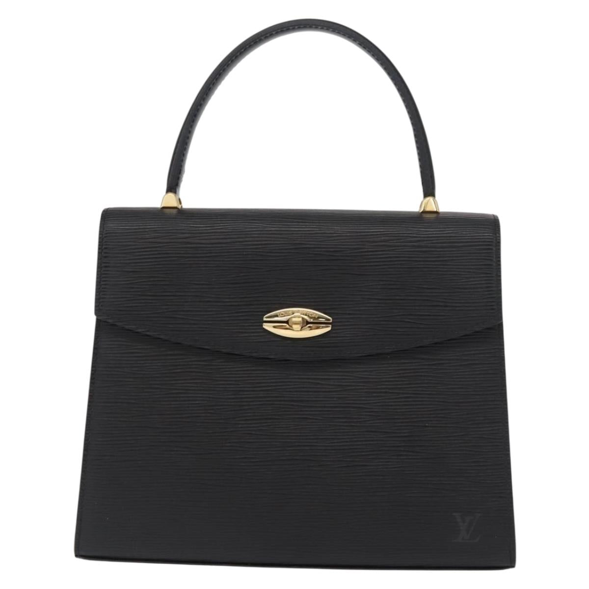 LOUIS VUITTON Epi Malesherbes Hand Bag Black M52372 LV Auth 153094