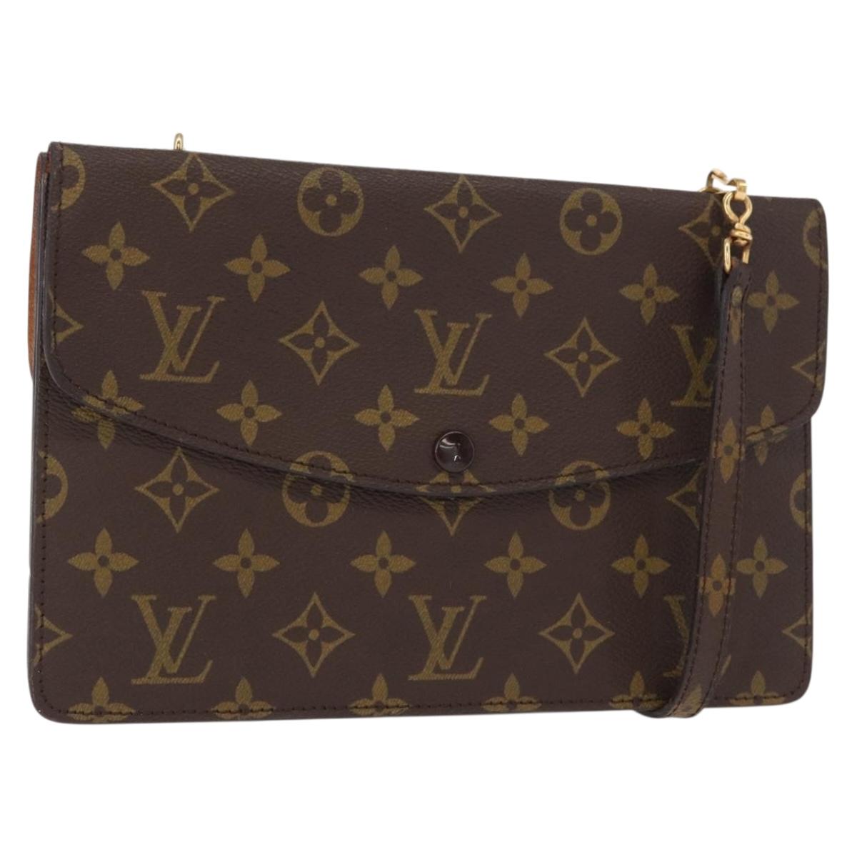 LOUIS VUITTON Monogram Double Rabat Shoulder Bag M51815 LV Auth 153097