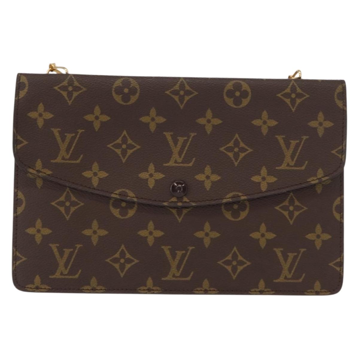 LOUIS VUITTON Monogram Double Rabat Shoulder Bag M51815 LV Auth 153097