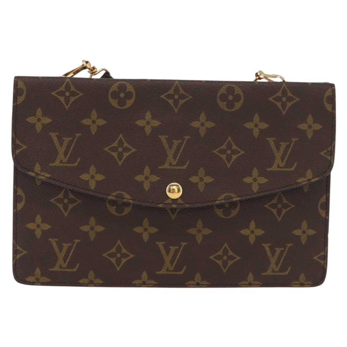 LOUIS VUITTON Monogram Double Rabat Shoulder Bag M51815 LV Auth 153097