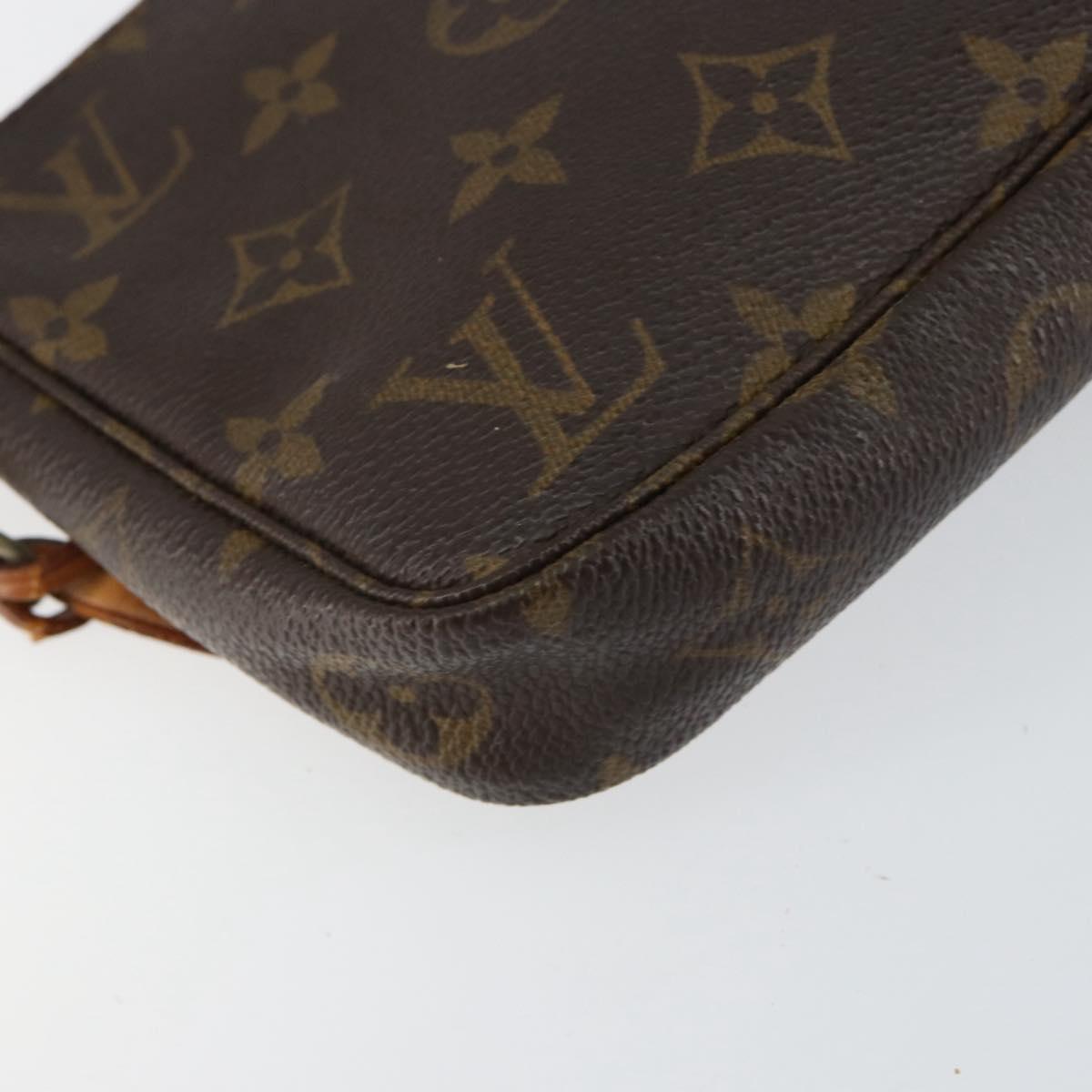 LOUIS VUITTON Monogram Pochette Accessoires Pouch M51980 LV Auth 153103