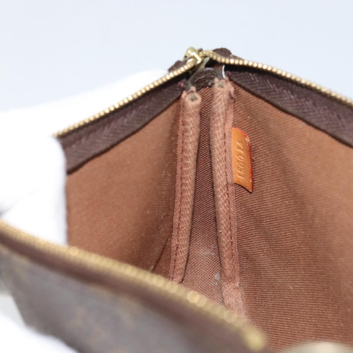 LOUIS VUITTON Monogram Pochette Accessoires Pouch M51980 LV Auth 153103