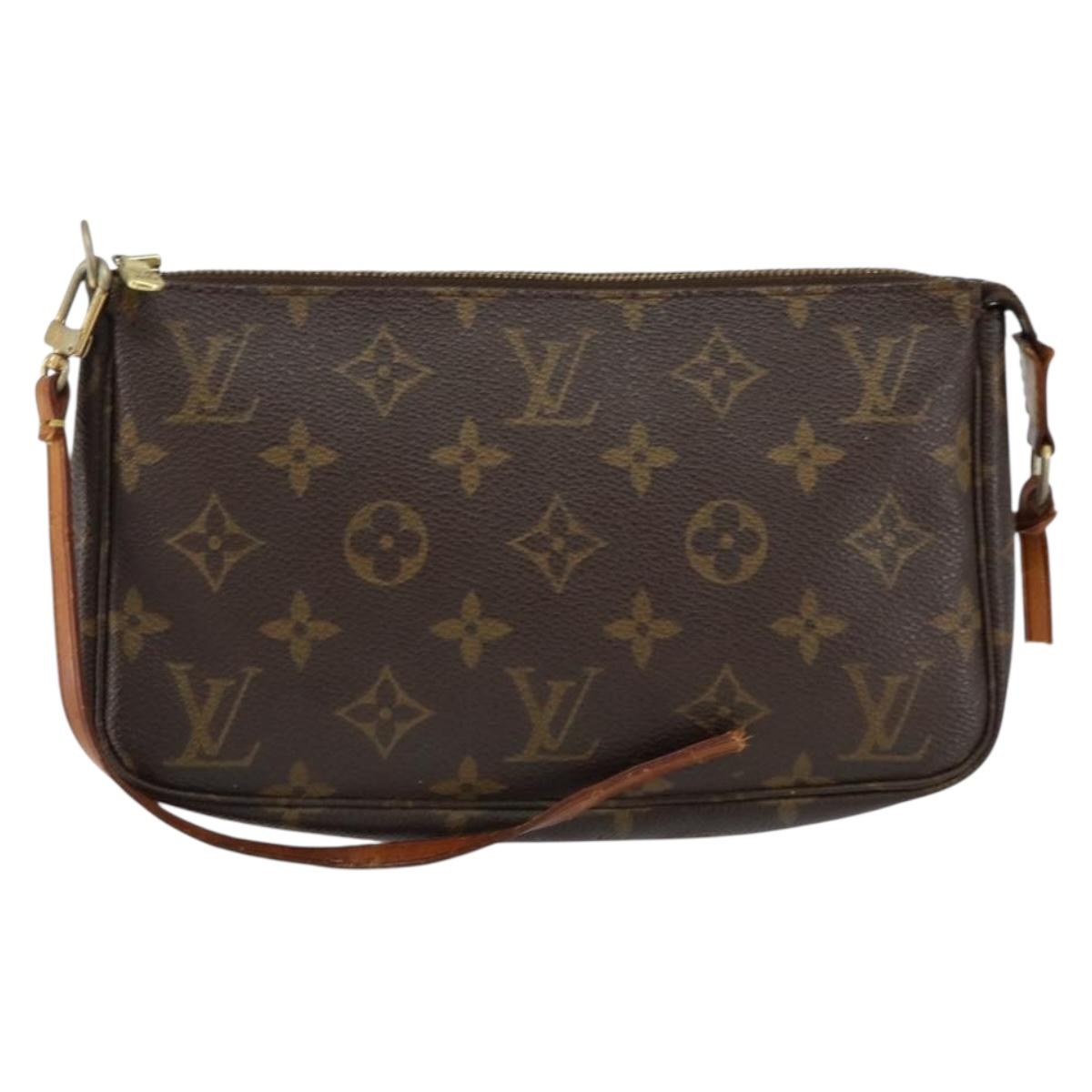 LOUIS VUITTON Monogram Pochette Accessoires Pouch M51980 LV Auth 153103