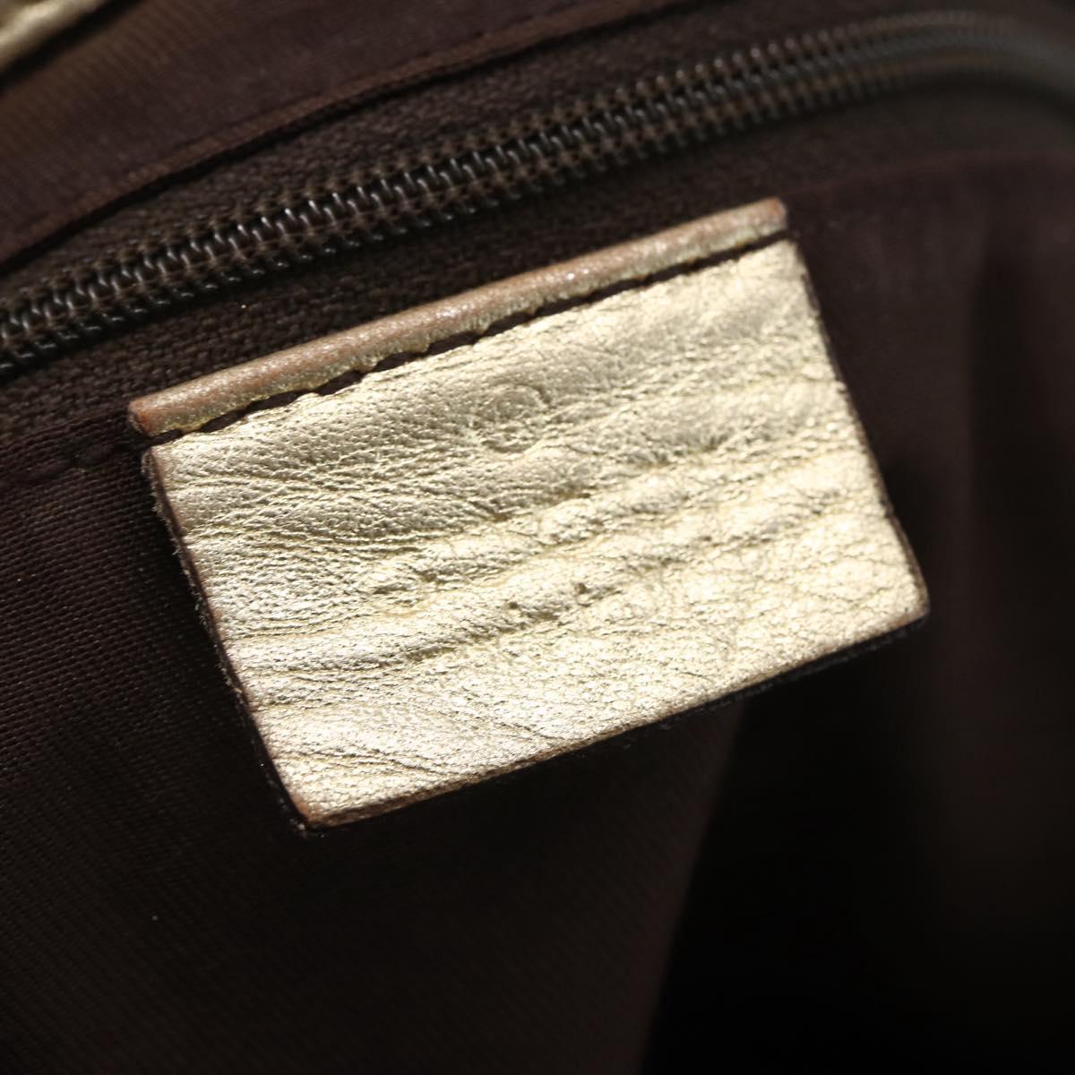 GUCCI GG Canvas Abbey Tote Bag Beige Gold 190248 Auth 153108