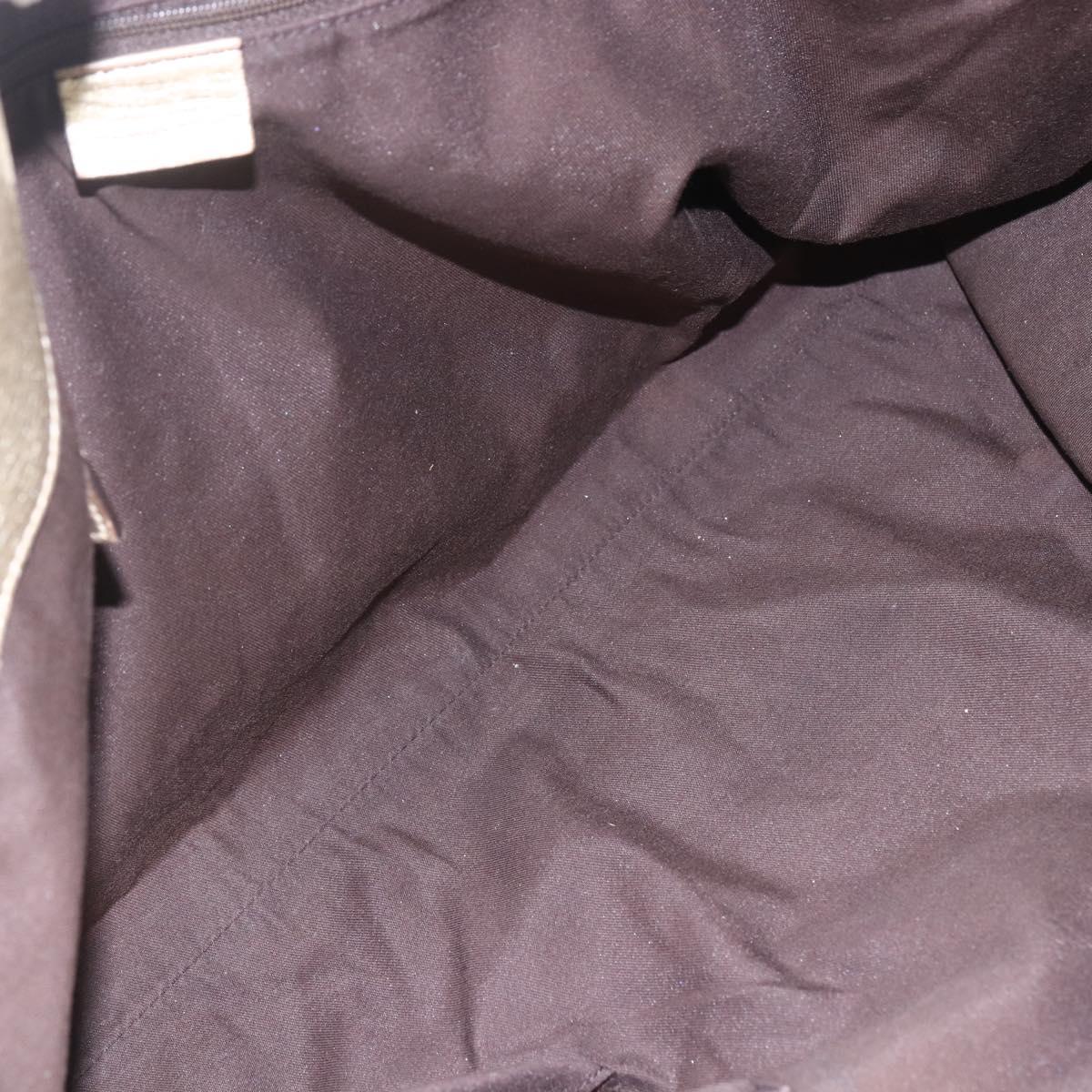 GUCCI GG Canvas Abbey Tote Bag Beige Gold 190248 Auth 153108