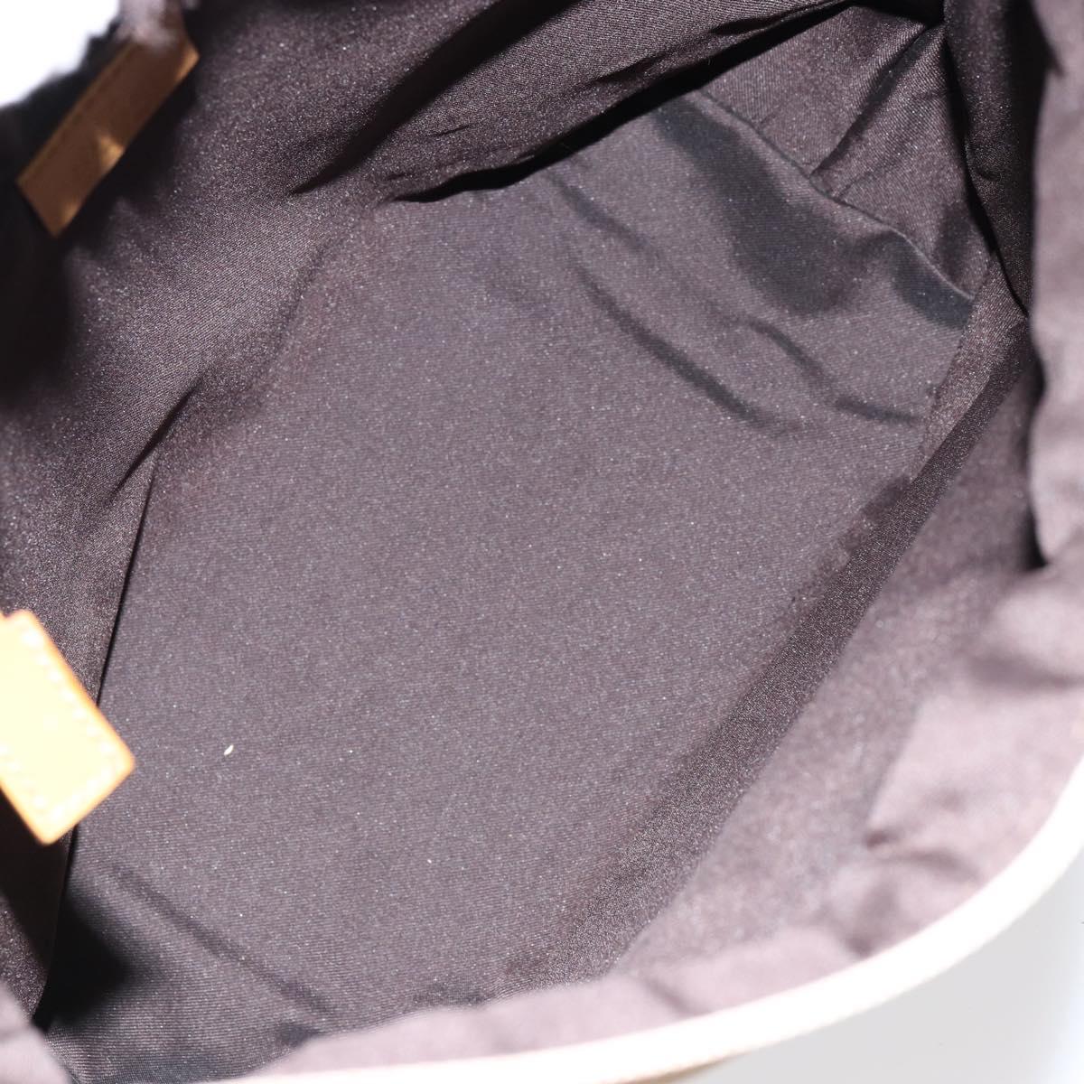 GUCCI GG Canvas Sherry Line Tote Bag Beige Silver 019 0402 3754 Auth 153109