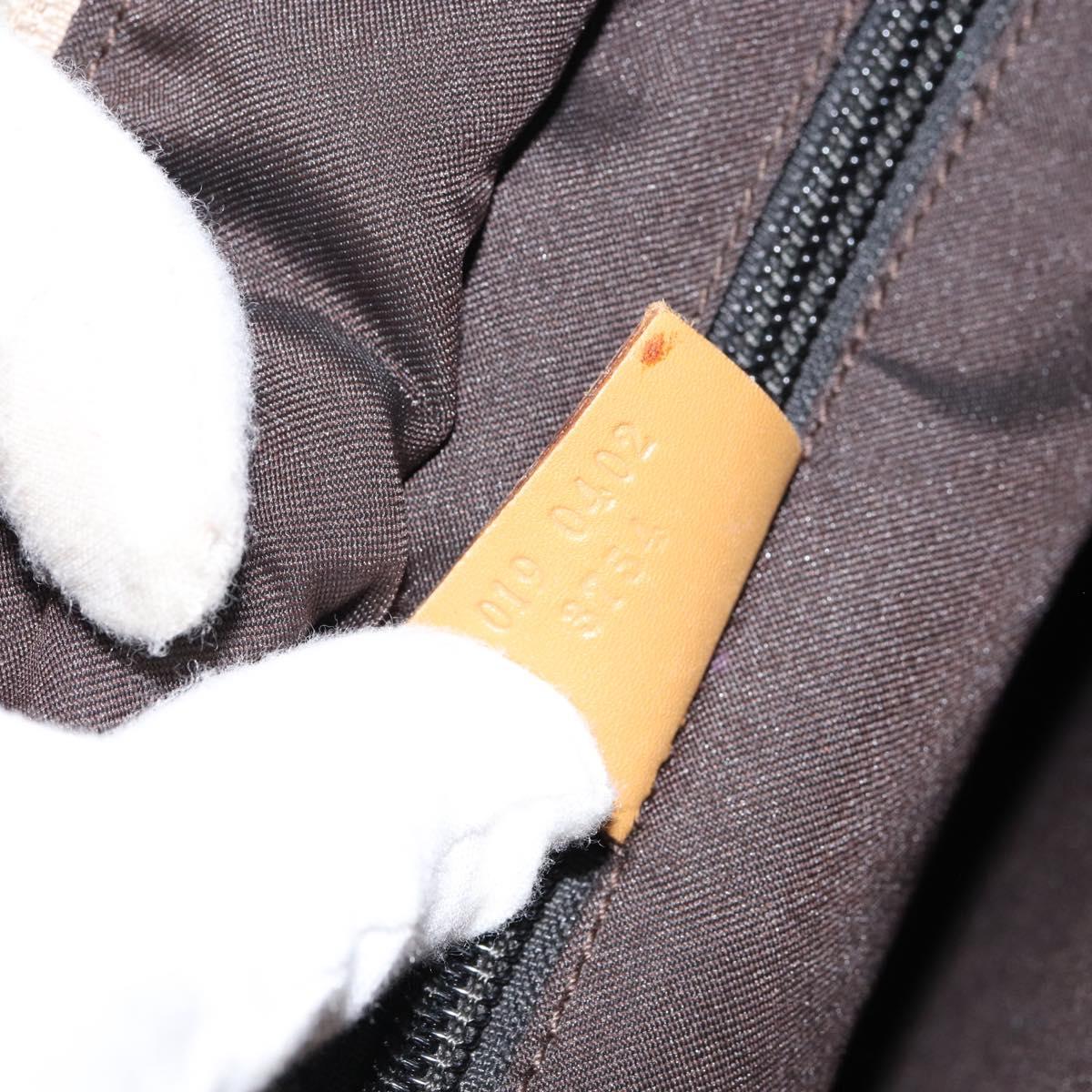 GUCCI GG Canvas Sherry Line Tote Bag Beige Silver 019 0402 3754 Auth 153109