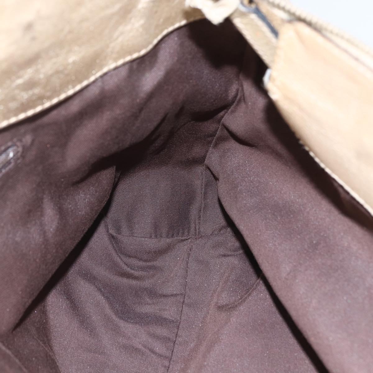 GUCCI GG Canvas Abbey Tote Bag Beige Gold 189831 Auth 153115