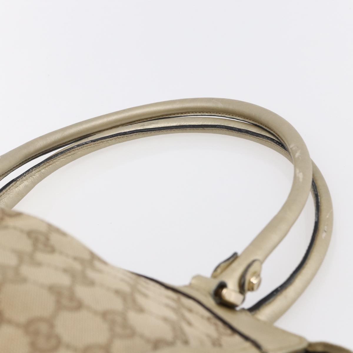 GUCCI GG Canvas Abbey Tote Bag Beige Gold 189831 Auth 153115