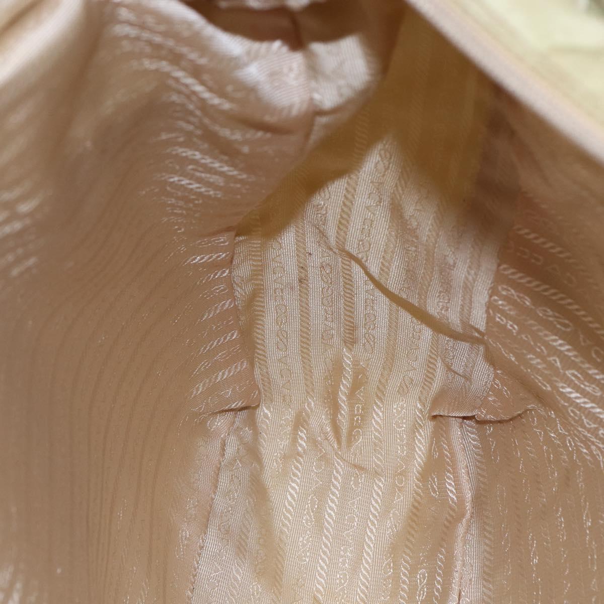 PRADA Tote Bag Nylon Green Silver Auth 153132