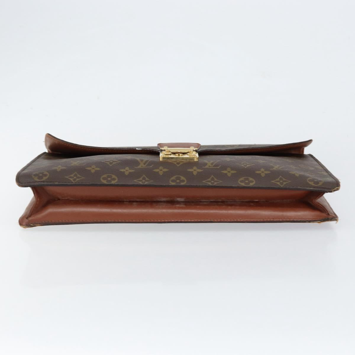 LOUIS VUITTON Monogram Porte Documents Bandouliere Bag M53338 LV Auth 153138