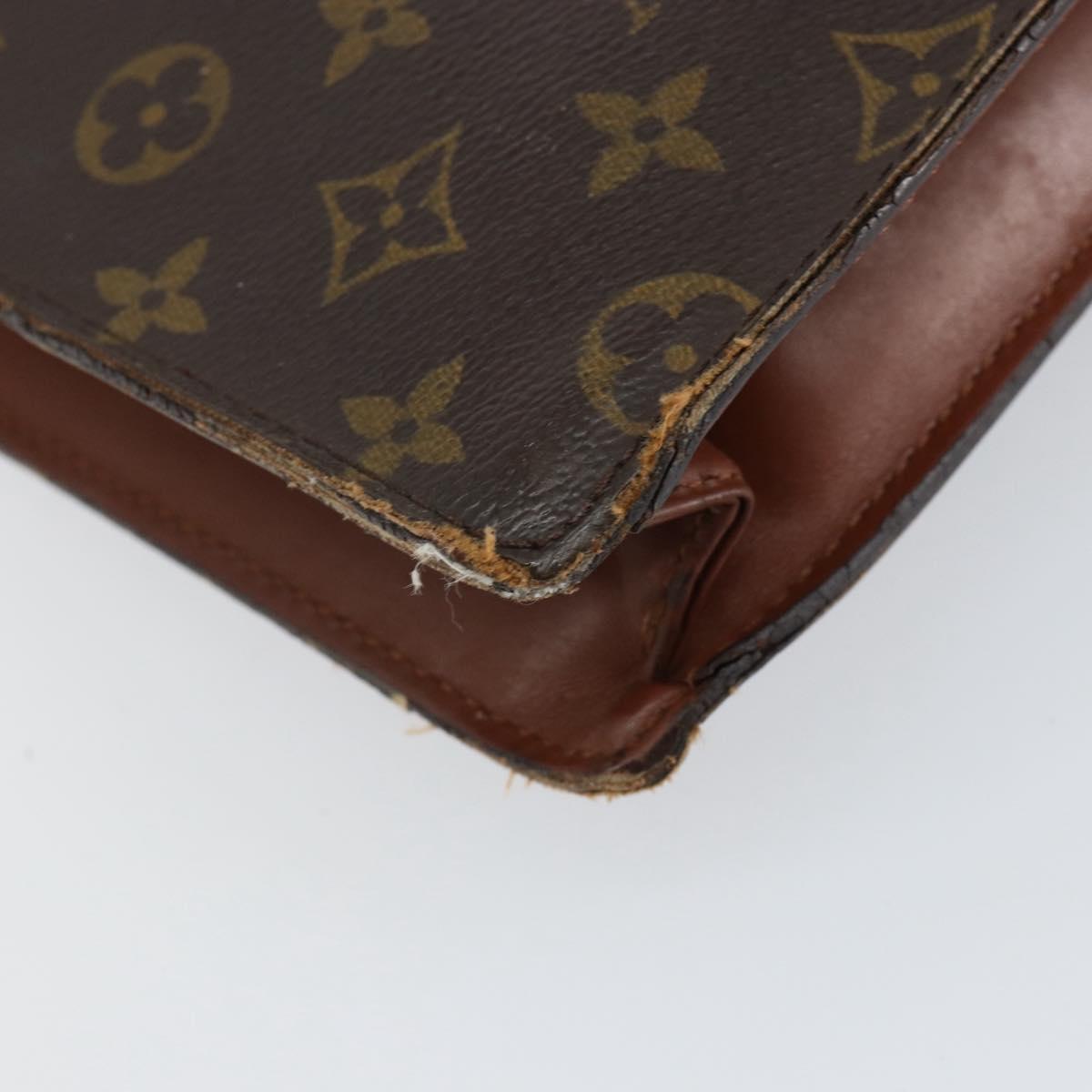 LOUIS VUITTON Monogram Porte Documents Bandouliere Bag M53338 LV Auth 153138
