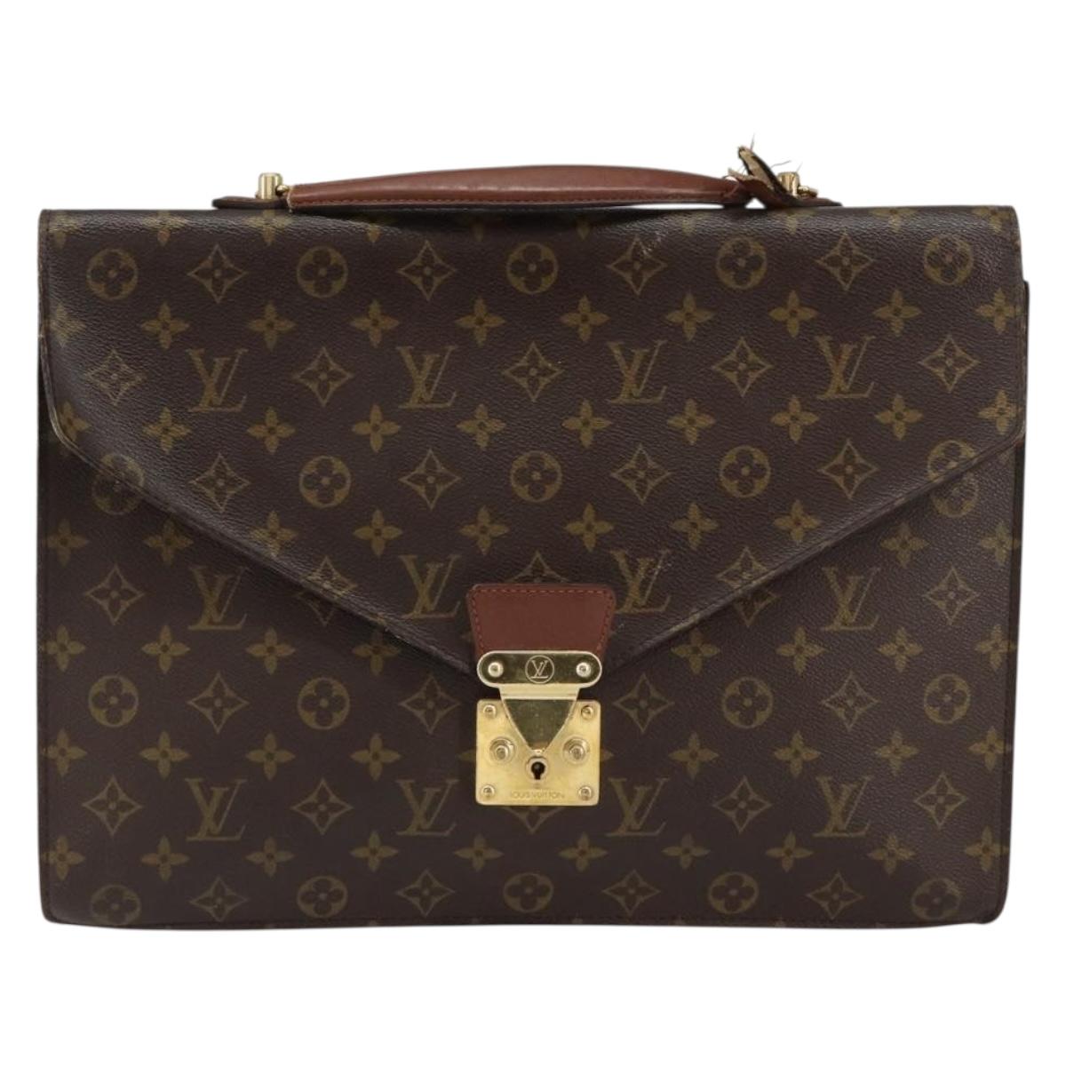 LOUIS VUITTON Monogram Porte Documents Bandouliere Bag M53338 LV Auth 153138