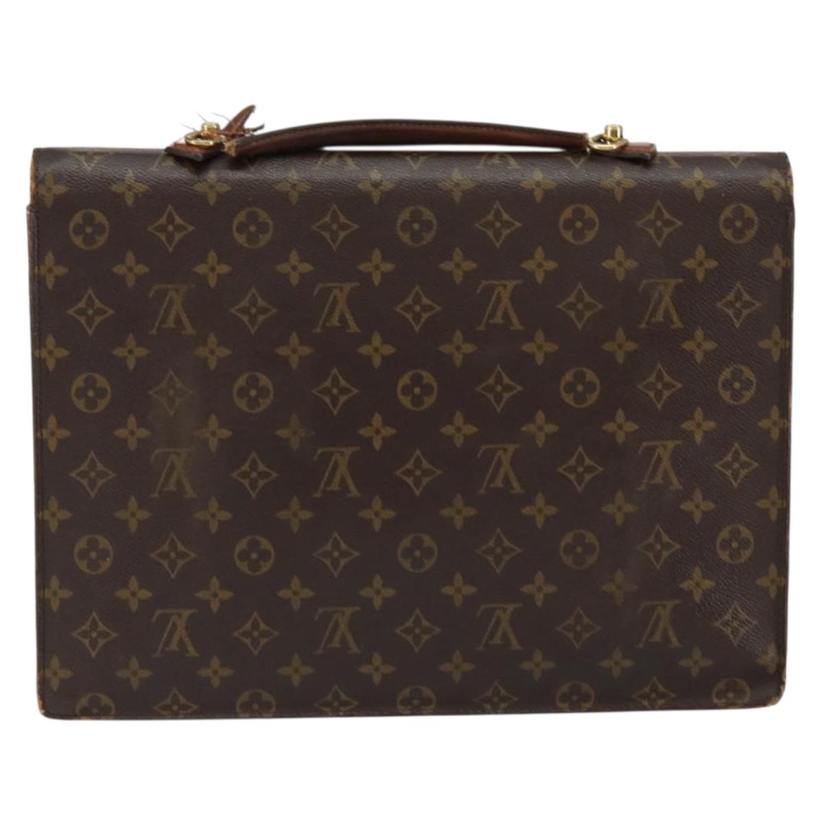 LOUIS VUITTON Monogram Porte Documents Bandouliere Bag M53338 LV Auth 153138