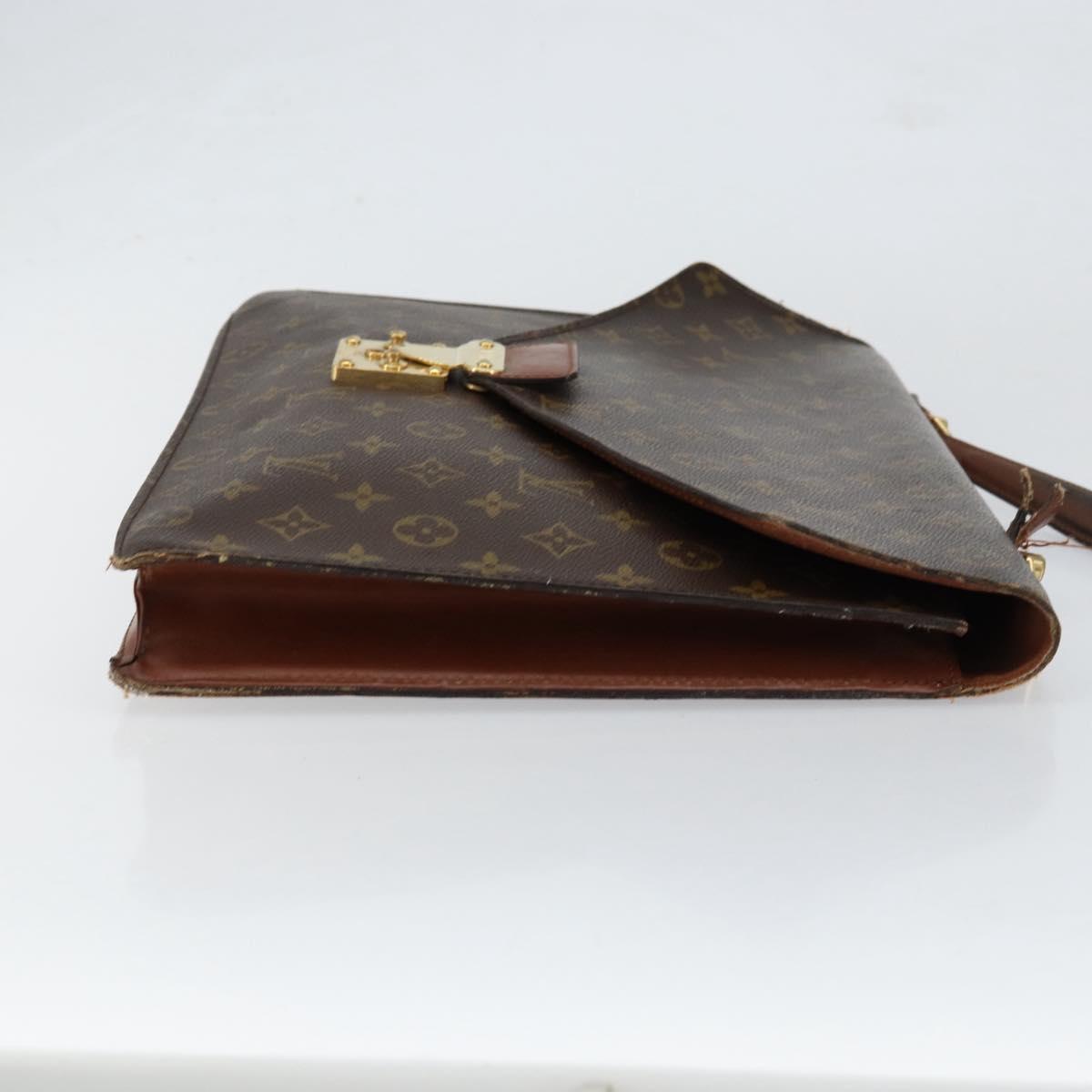 LOUIS VUITTON Monogram Porte Documents Bandouliere Bag M53338 LV Auth 153138