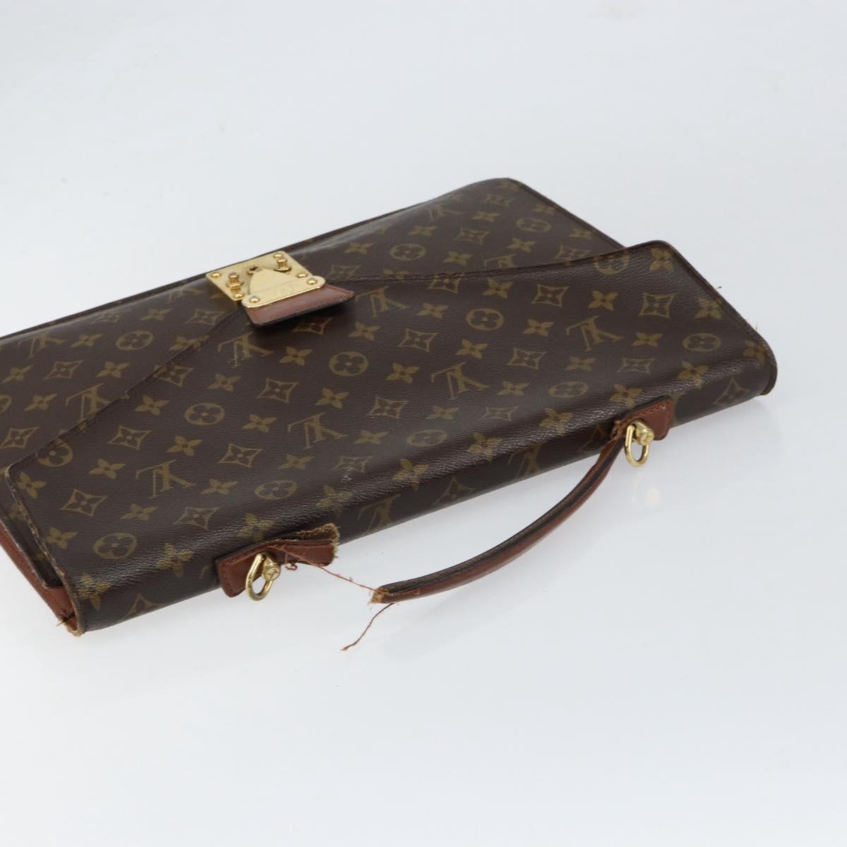LOUIS VUITTON Monogram Porte Documents Bandouliere Bag M53338 LV Auth 153138