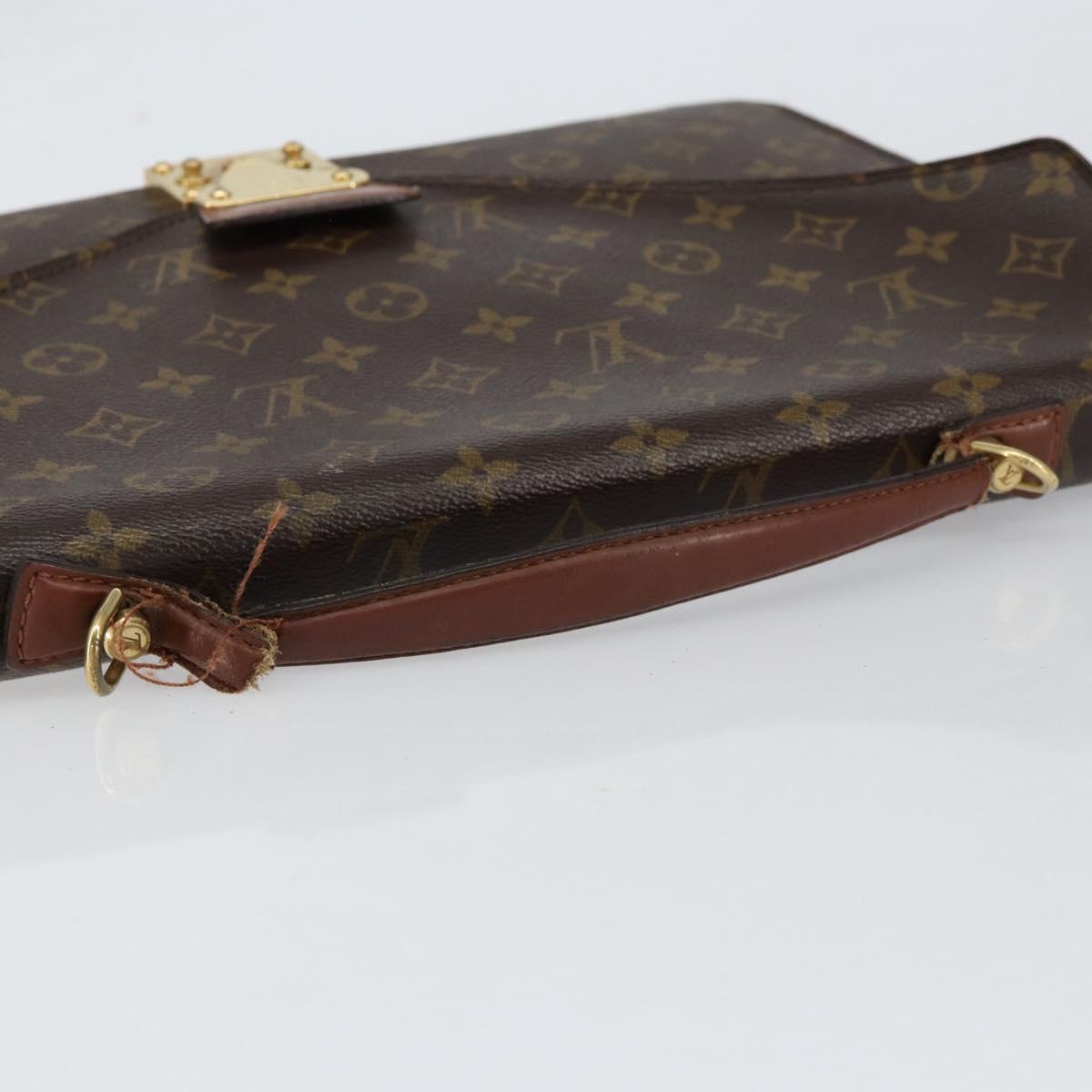LOUIS VUITTON Monogram Porte Documents Bandouliere Bag M53338 LV Auth 153138