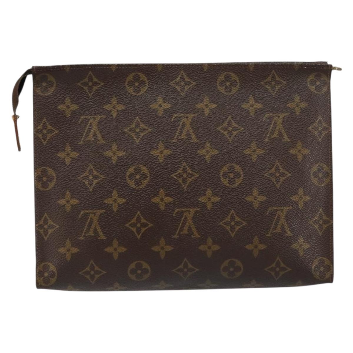 LOUIS VUITTON Monogram Poche Toilette 26 Pouch M47542 LV Auth 153144