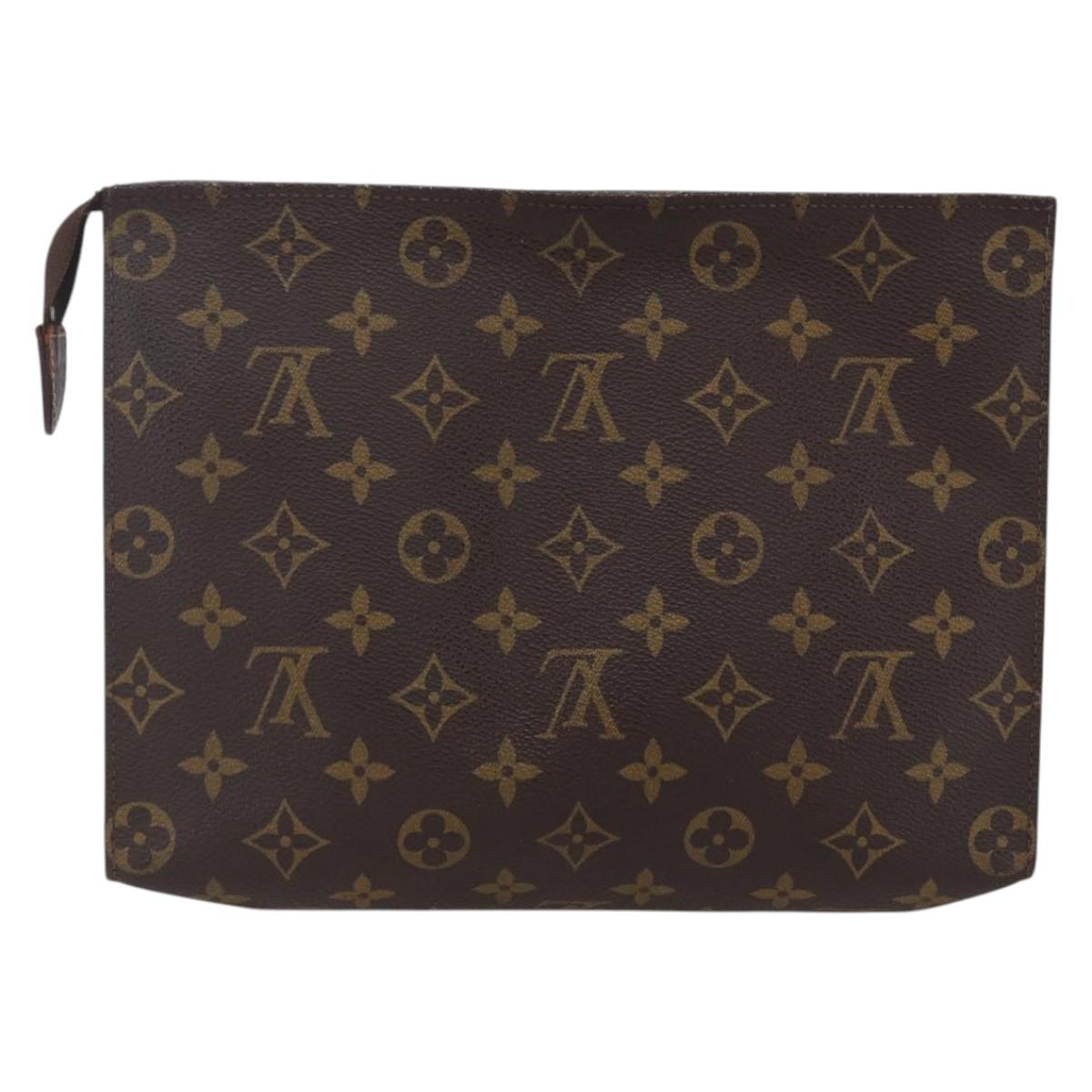 LOUIS VUITTON Monogram Poche Toilette 26 Pouch M47542 LV Auth 153145
