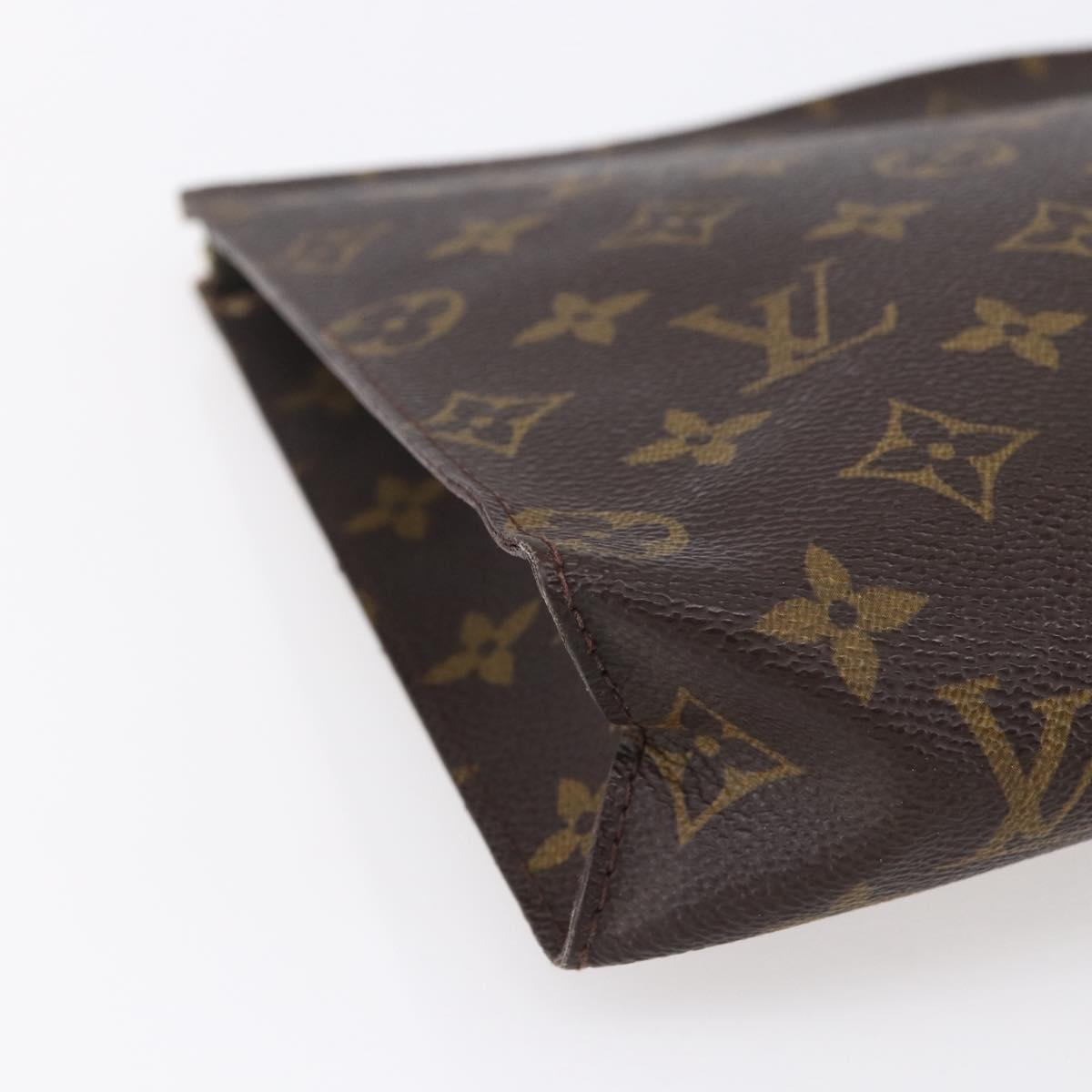 LOUIS VUITTON Monogram Poche Toilette 26 Pouch M47542 LV Auth 153145