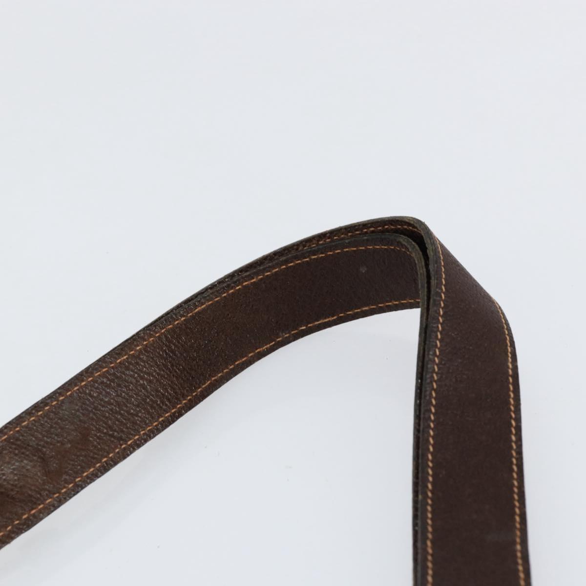 GUCCI GG Supreme Shoulder Bag PVC Beige Gold Auth 153152