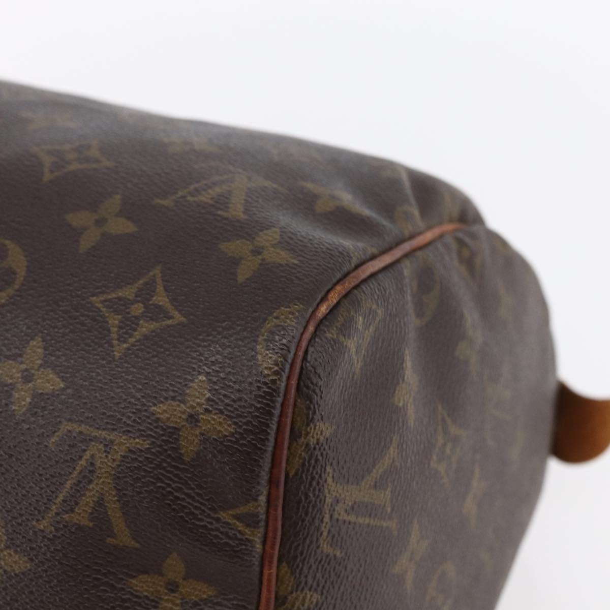 LOUIS VUITTON Monogram Speedy 30 Hand Bag M41526 LV Auth 153156