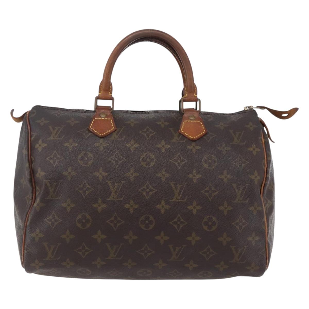 LOUIS VUITTON Monogram Speedy 30 Hand Bag M41526 LV Auth 153156