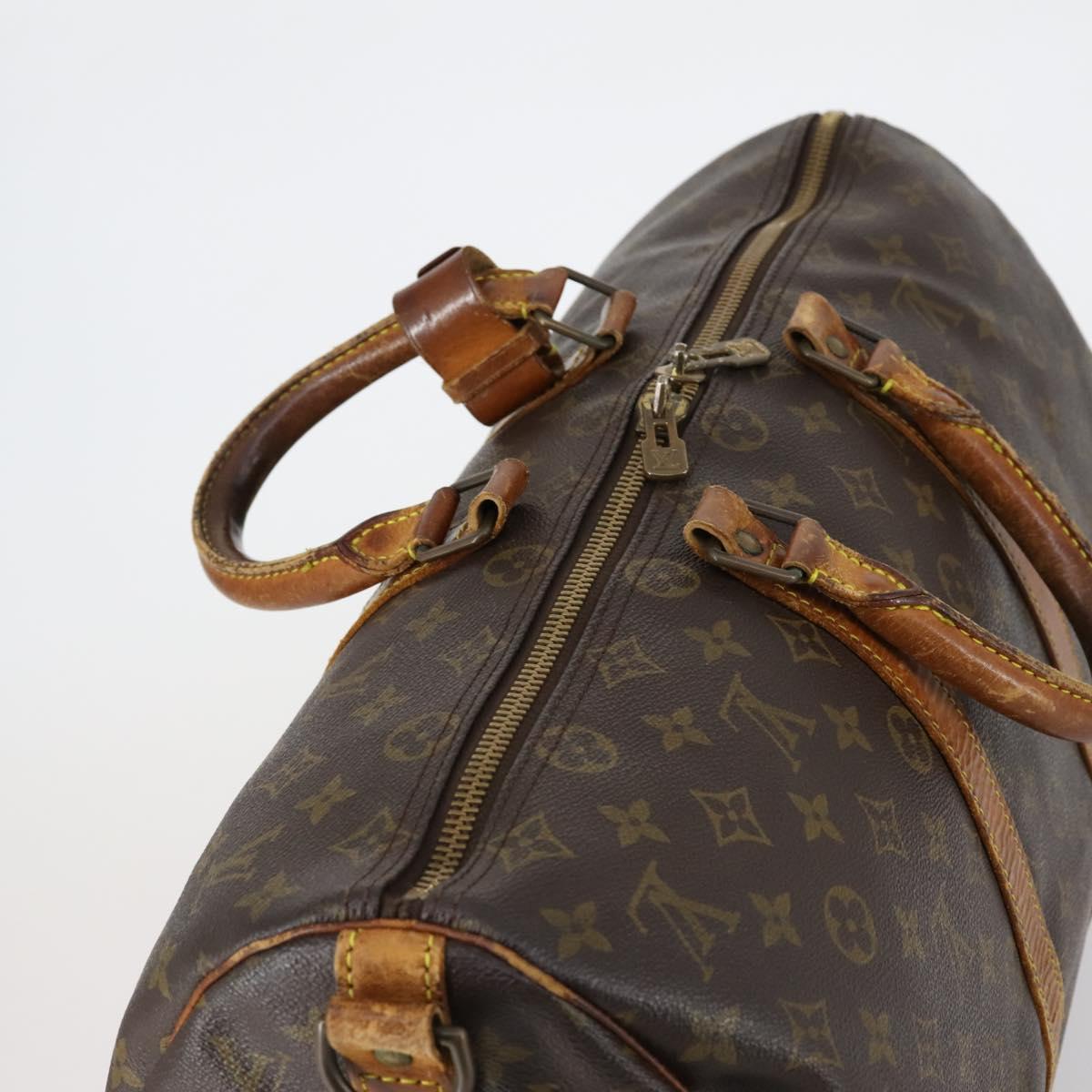 LOUIS VUITTON Monogram Keepall Bandouliere 45 Boston Bag M41418 LV Auth 153159